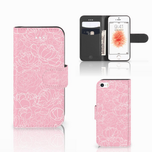 Apple iPhone 5 | 5s | SE Hoesje White Flowers