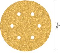 Bosch Accessoires Expert C470 schuurpapier voor excenterschuurmachines 150 mm, 6 gaten, K40 5-delig - 2608900813 - thumbnail