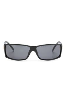 Gucci Pre-Owned lunettes de soleil G-Logo à monture rectangulaire - Noir