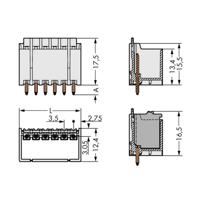 WAGO 2091-1402/200-000 Male behuizing (board) 2091 Totaal aantal polen: 2 Rastermaat: 3.50 mm Inhoud: 200 stuk(s)