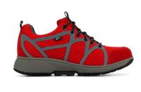 Xsensible Stretchwalker Dames Sneakers in Stof (Rood)
