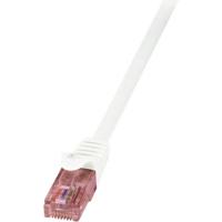 LogiLink CQ2081U RJ45 Netwerkkabel, patchkabel CAT 6 U/UTP 7.50 m Wit Vlambestendig, Snagless 1 stuk(s)