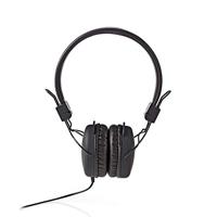 Nedis HPWD1100BK kabelgebonden koptelefoon | on-ear | opvouwbaar | 1,2-m ronde kabel | zwart