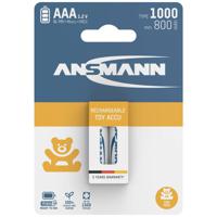 Ansmann 1311-0029 Oplaadbare AAA batterij (potlood) NiMH 800 mAh 1.2 V 2 stuk(s) - thumbnail