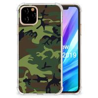 Apple iPhone 11 Pro Doorzichtige Silicone Hoesje Army Dark