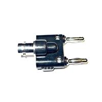 Mueller Electric BU-00260 Meetadapter BNC-bus - Bananenstekker Zilver - thumbnail