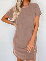 Loose Casual Dress With No