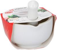 alpina Vijzel met stamper, wit alpina vijzel met stamper, wit