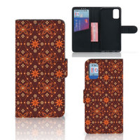 Samsung Galaxy A41 Telefoon Hoesje Batik Brown - thumbnail