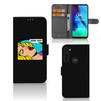 Motorola Moto G Pro Wallet Case met Pasjes Popart Oh Yes - thumbnail