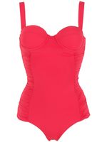 Isolda maillot de bain Vermelho à fronces - Rouge - thumbnail