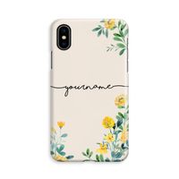 Gele bloemen: iPhone X Volledig Geprint Hoesje