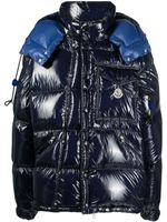 Moncler doudoune Karakorum à fini verni - Bleu - thumbnail