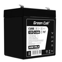 Accu loodaccu Gel AGM 12 V 4,5 Ah Green Cell accu batterij voor USV loodgel accu verzegeld lood-zuur batterij VRLA cyclivast alarminstallatie speelgoed viskas handlamp zaklampen weegschaal