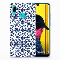 Huawei P Smart 2019 TPU Case Flower Blue - thumbnail