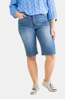 Ulla Popken Jeansshorts, boyfriend, wash-effect - Grote Maten