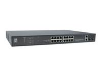 LevelOne FGP-2031 Netwerkschakelaar Unmanaged Fast Ethernet (10/100) Power Over Ethernet (PoE) 1U Zwart