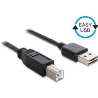 Delock 83684 Kabel EASY-USB 2.0 Type-A male > USB 2.0 Type-B male 0,5 m zwart