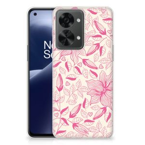 OnePlus Nord 2T TPU Case Pink Flowers