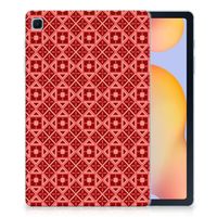 Samsung Galaxy Tab S6 Lite | S6 Lite (2022) Hippe Hoes Batik Rood