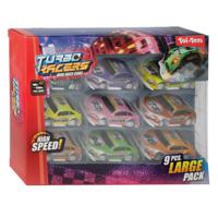 Toi-Toys Turbo Racers Mini Rally Pull-backauto&apos;s, 9st. - thumbnail