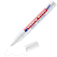 edding 8050 bandenmarker - wit - 1 stift - ronde punt 2-4 mm - voor het markeren van banden en andere oppervlakken van rubber, voor binnen en buiten, watervast