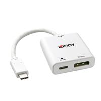 Lindy 43237 USB 3.1 Type C DisplayPort Wit kabeladapter/verloopstukje