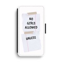 No Girls Allowed Unless: iPhone XS Max Flip Hoesje - thumbnail