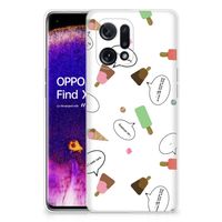 OPPO Find X5 Siliconen Case IJsjes