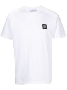 Stone Island t-shirt en coton à motif Compass - Blanc