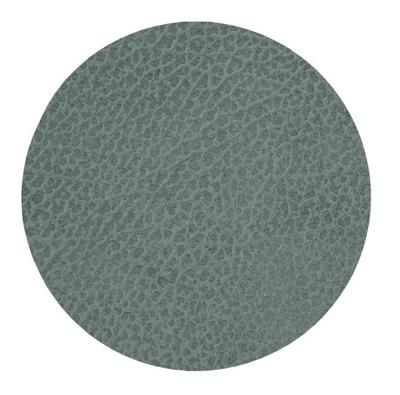 Lind DNA onderzetter Hippo leer ø 10cm - pastelgroen