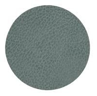 Lind DNA onderzetter Hippo leer ø 10cm - pastelgroen