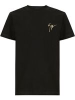 Giuseppe Zanotti t-shirt à imprimé signature - Noir - thumbnail