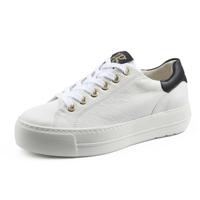 Paul Green Super Soft Pauls Lage sneakers voor dames, straatschoenen, sportschoenen, vrijetijdsschoenen, gymschoenen, hardloopschoenen, wit/zwart, EU, wit 08x, 41 EU