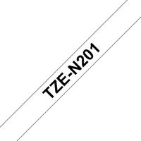 Brother TZe-N201 Labeltape ongelamineerd Tapekleur: Wit Tekstkleur: Zwart 3.5 mm 8 m - thumbnail