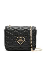 Love Moschino sac à bandoulière matelassé à logo - Noir