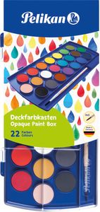 Pelikan verfdoos plakkaatverf Paintbox 22 napjes