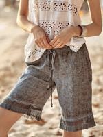 Vlak Veter Plus Maat Casual Korte broek