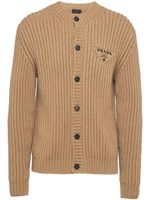 Prada cardigan Cashgora en maille - Marron