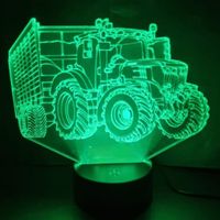 3D LED LAMP - TRACTOR MET AANHANGER JOHN DEER - thumbnail