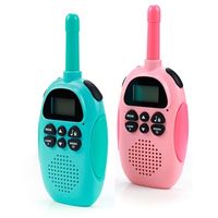 Kinder Walkie-Talkie met Oplaadbare Batterij - Groen / Roze