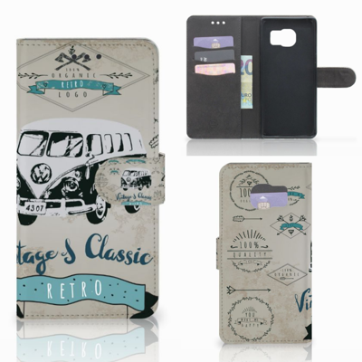 Samsung Galaxy S7 Edge Telefoonhoesje met foto Retro VW Bus Samsung Galaxy S7 Edge Telefoonhoesje met foto Retro VW Bus