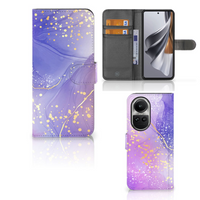 Hoesje voor OPPO Reno10 | 10 Pro Watercolor Paars - thumbnail