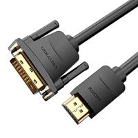 VENTION HDMI naar DVI Kabel, Bidirectionele DVI-D 24+1 Mannelijk naar HDMI Mannelijke High Speed Adapterkabel, 1080P Full HD Compatibel met PC, PS4, Monitor, Xbox, Laptop, Projector (5M)