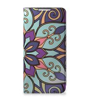 Samsung Galaxy S22 Plus Smart Cover Purple Flower - thumbnail