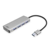 ACT 4-poorts USB 3.0 USB-A hub met USB-C power poort