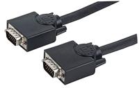 Manhattan SVGA Monitor Cable Black, 372190 (Black HD15 Male / HD15 Male with Ferrite Cores, 20 m (65 ft.), Black)