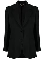 Victoria Beckham blazer Gabardine à simple boutonnage - Noir - thumbnail