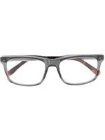 Lacoste lunettes de soleil à monture rectangulaire bicolore - Gris