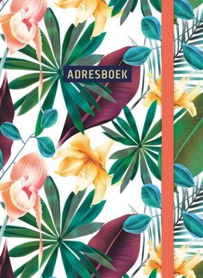 Deltas adresboek Tropical 14,8 cm papier/karton groen